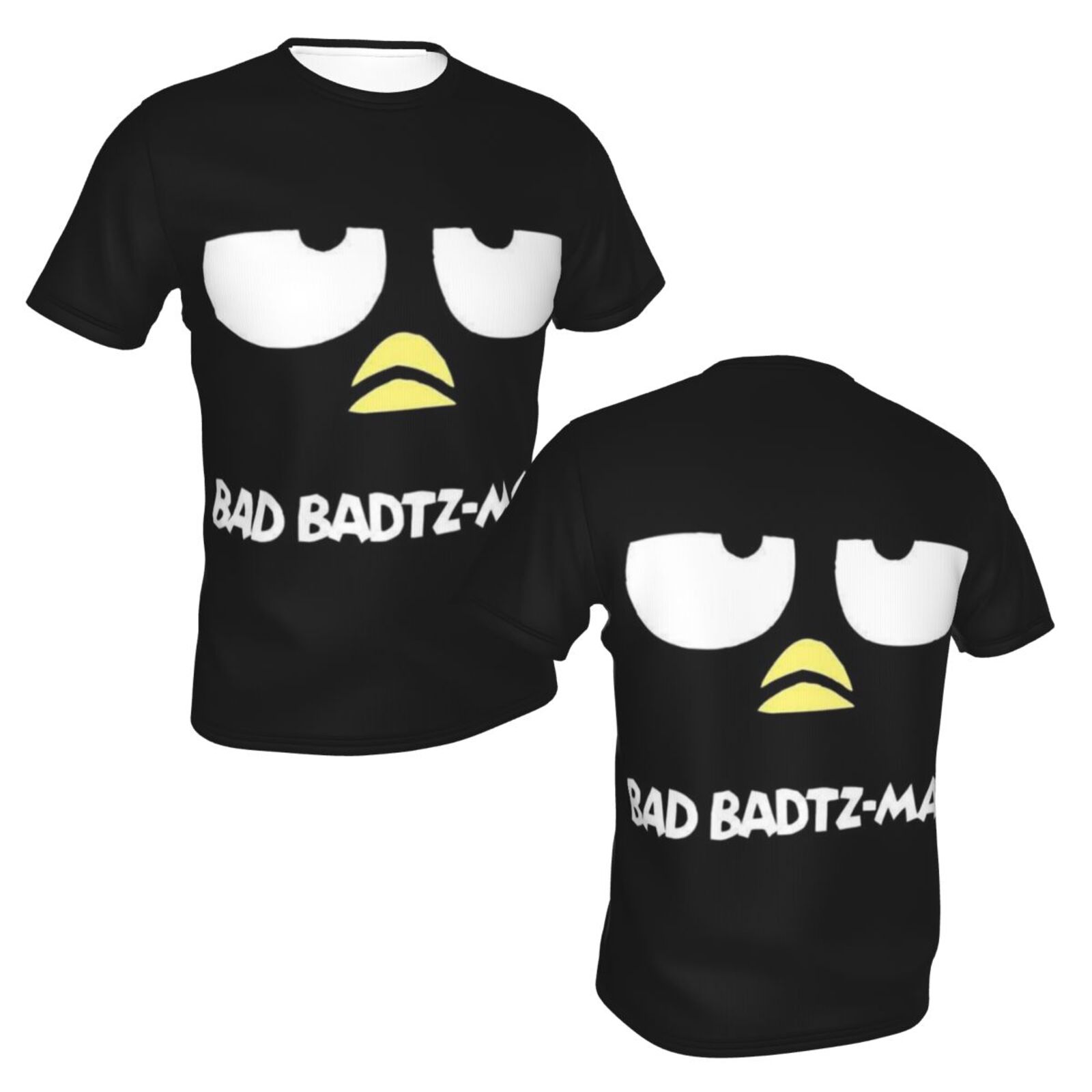 Unisex Badtz Maru T Shirts 3D Printed Short Sleeve Shirts Casual Graphics Tees For Adult Men Women